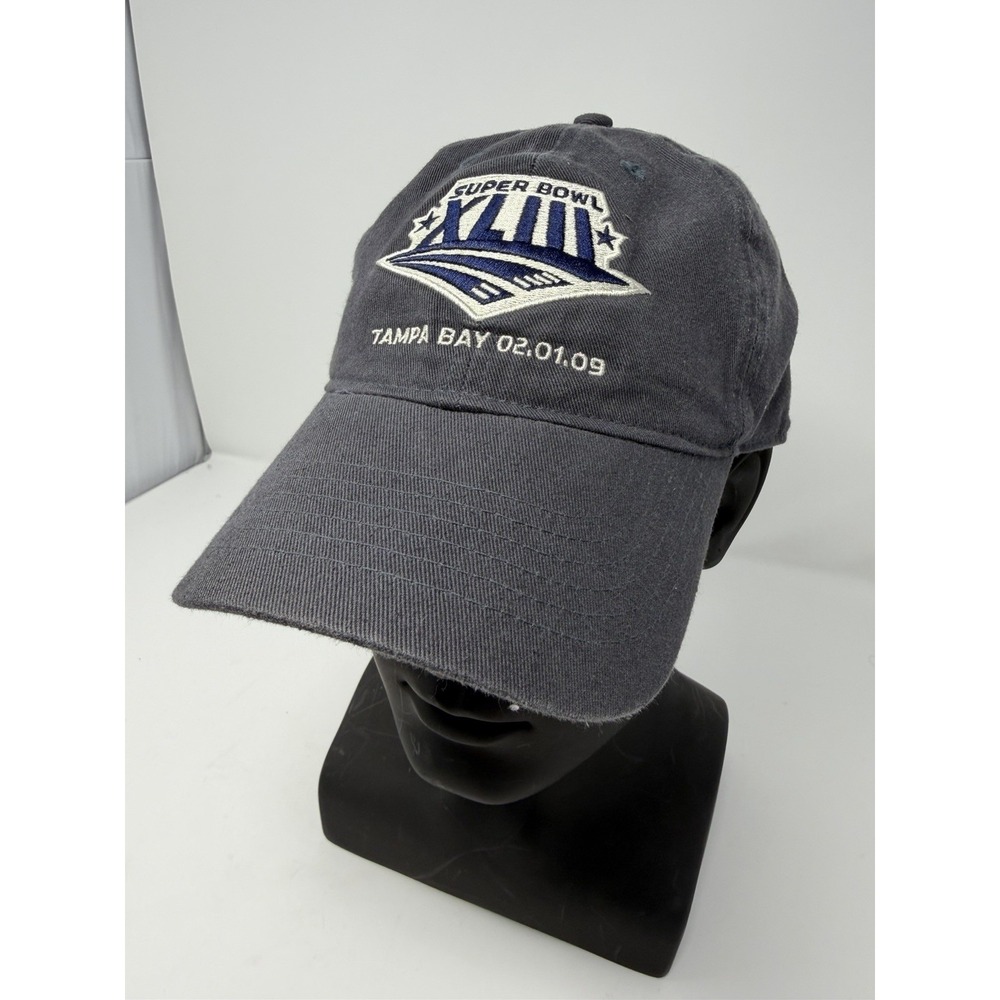 Super Bowl XLIII Hat Tampa Bay 2009 NFL Reebok Strapback Cap Black